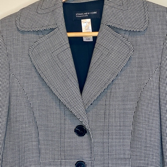 Houndstooth Jacket Jones New York Size 6 - Picture 2 of 6